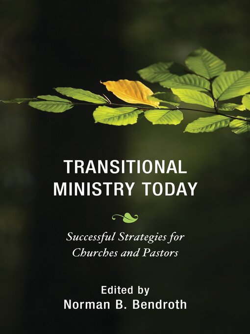 Title details for Transitional Ministry Today by Norman B. Bendroth - Available